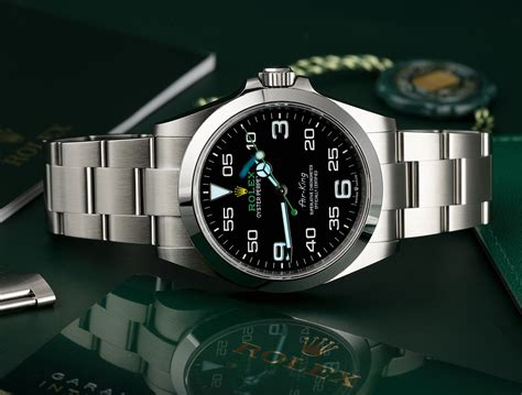 rolex air king green face|air king rolex for sale.